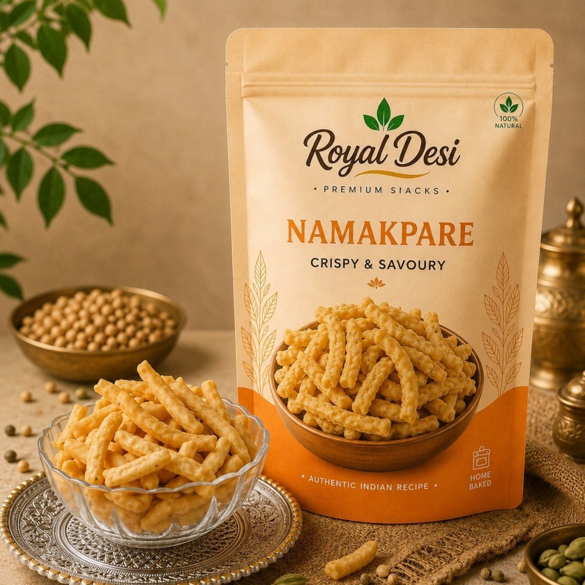 Pack of Royal Desi Namakpare — Crispy & Savoury